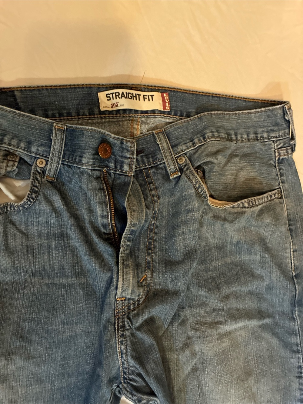 Levi's Men's Straight Fit Blue Denim Jeans